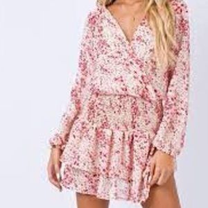 Pink Floral Princess Polly Dress